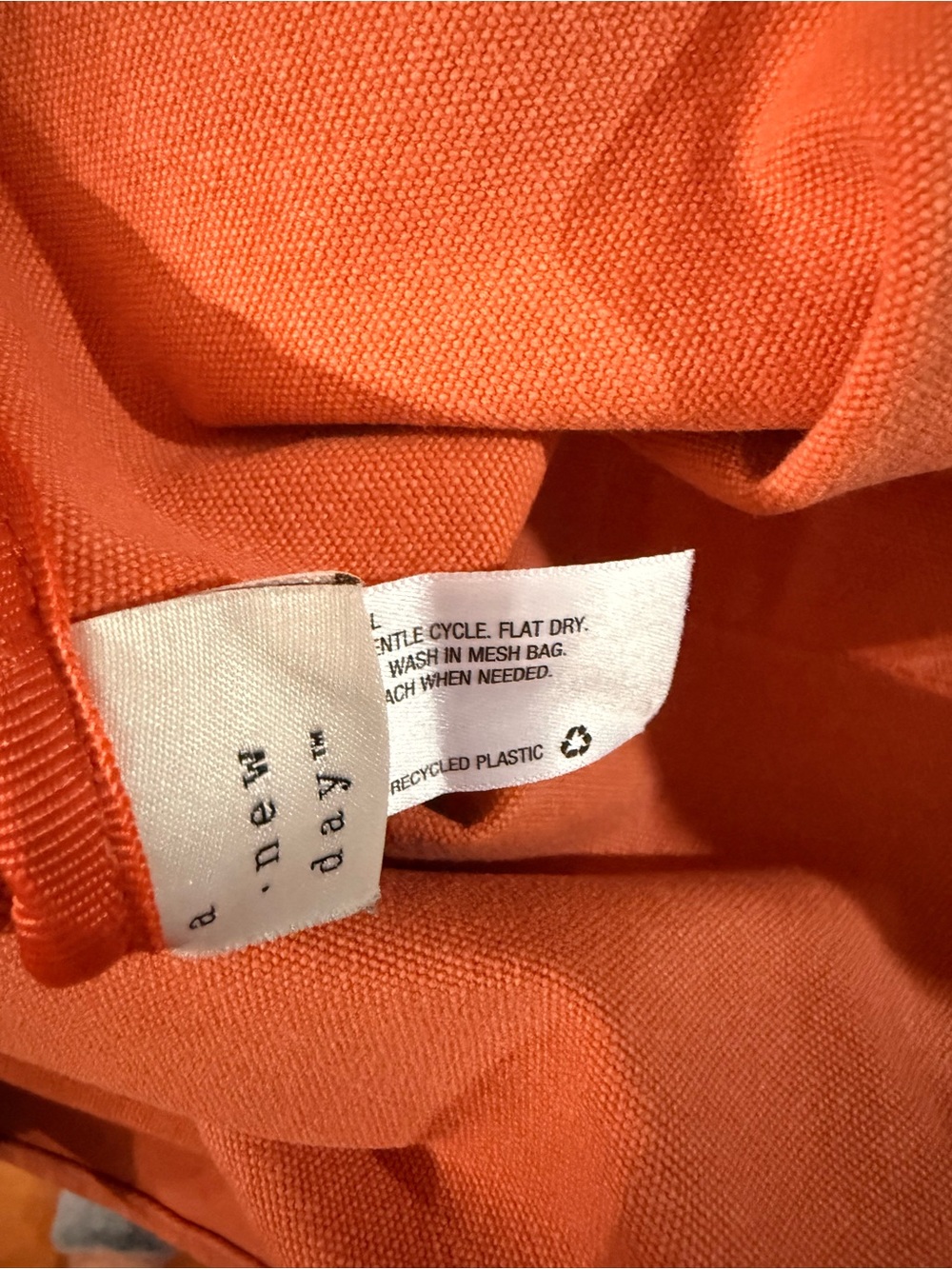 Canvas Tote Bag in orange - Casual Everyday Carry extra large - Picture 4 of 5